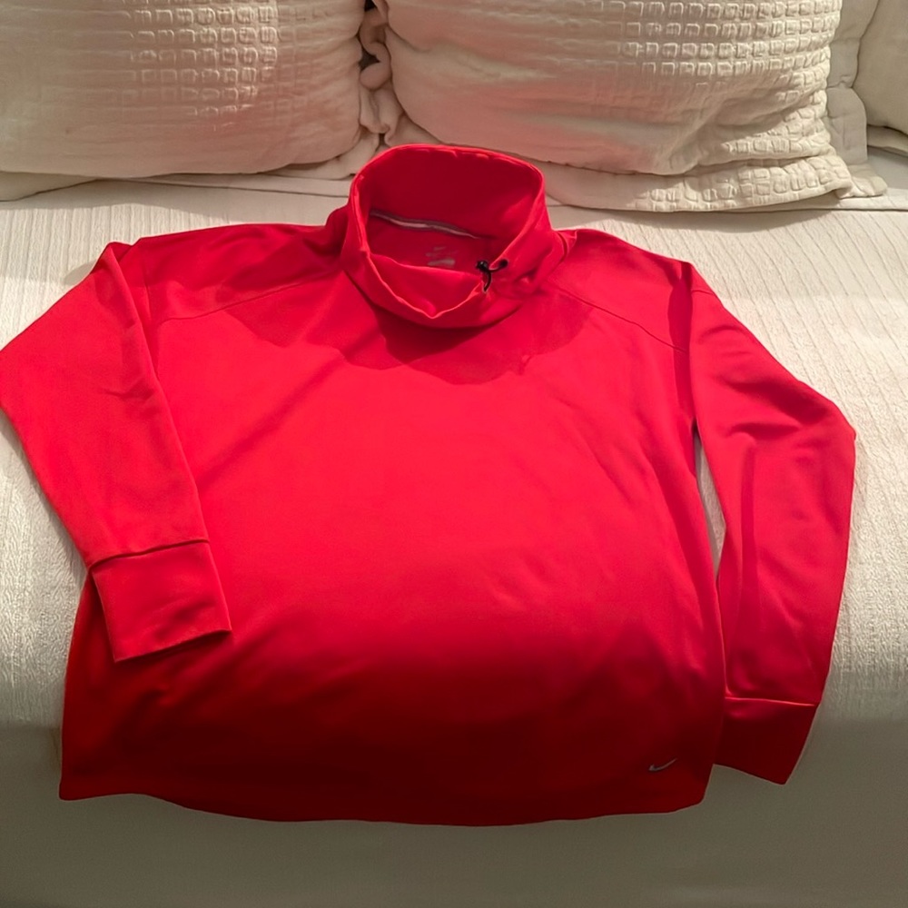 Red Nike turtleneck